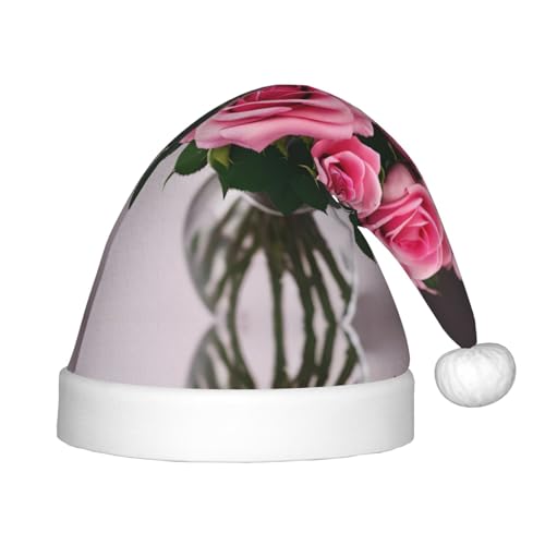 Rote Rosen, 1 Packung Weihnachtsmützen, Plüsch-Weihnachtsmannmütze für Teenager, Weihnachtskostüm, Party und Feiertags-Event Rote Rosen, 1 Packung Weihnachtsmützen, Plüsch-Weihnachtsmannmütze für Teenager, Weihnachtskostüm, Party und Feiertags-Event von SDEGTHO