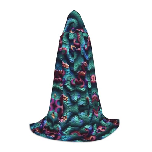 SDEGTHO 3D-Umhang mit magischem Drachen-Schuppen-Muster, Halloween-Kapuzenumhang, langer Kapuzenumhang, Karneval, Umhang, Kostüme, Kapuzenumhang, Maskerade SDEGTHO 3D-Umhang mit magischem Drachen-Schuppen-Muster, Halloween-Kapuzenumhang, langer Kapuzenumhang, Karneval, Umhang, Kostüme, Kapuzenumhang, Maskerade von SDEGTHO