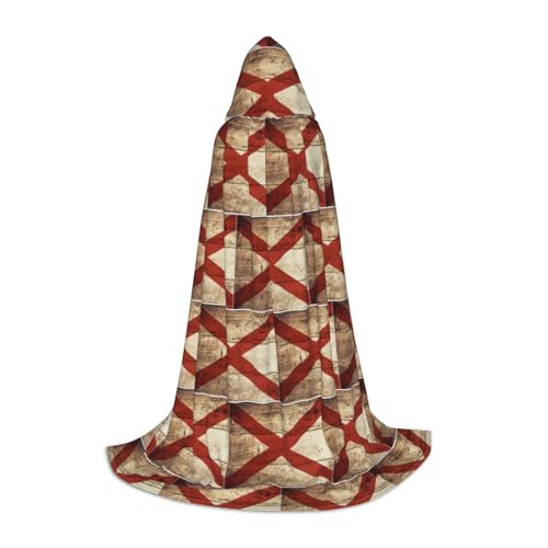 SDEGTHO Alabama State Flag On Old Wood Grain Postcard Halloween Hooded Cloak Long Hooded Cloak Carnivals Cloak Costumes Hooded Cape Masquerade SDEGTHO Alabama State Flag On Old Wood Grain Postcard Halloween Hooded Cloak Long Hooded Cloak Carnivals Cloak Costumes Hooded Cape Masquerade von SDEGTHO