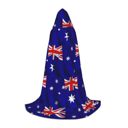 SDEGTHO Australische Flagge, Halloween-Kapuzenumhang, langer Kapuzenumhang, Karneval, Umhang, Kostüme, Kapuzenumhang, Maskerade SDEGTHO Australische Flagge, Halloween-Kapuzenumhang, langer Kapuzenumhang, Karneval, Umhang, Kostüme, Kapuzenumhang, Maskerade von SDEGTHO