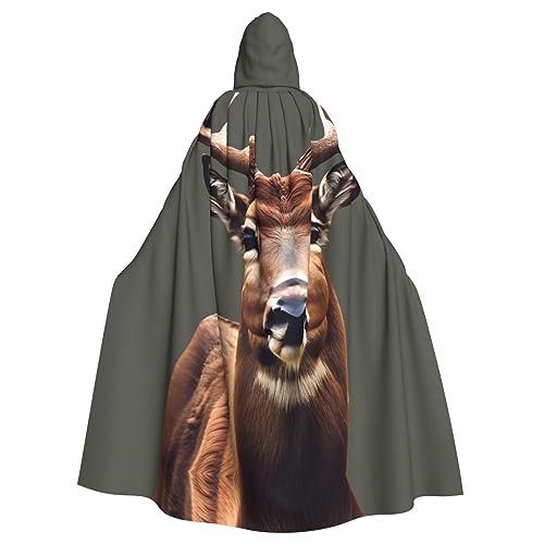 SDEGTHO Beauty Deer Kapuzenumhang für Erwachsene, Halloween-Hexenkostüm für Damen und Herren, Cosplay-Kostüme SDEGTHO Beauty Deer Kapuzenumhang für Erwachsene, Halloween-Hexenkostüm für Damen und Herren, Cosplay-Kostüme von SDEGTHO