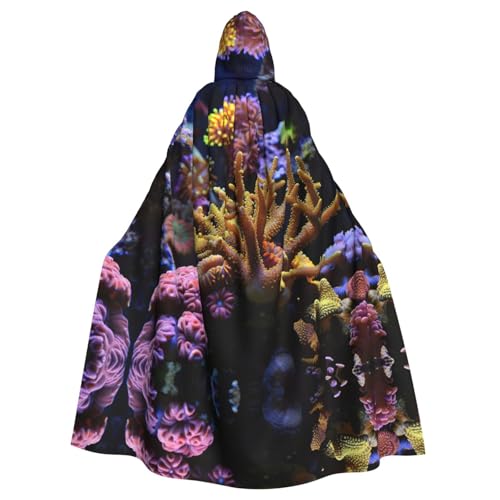 SDEGTHO Coral Reef Kapuzenumhang für Erwachsene, Halloween-Hexenkostüm für Damen und Herren, Cosplay-Kostüme SDEGTHO Coral Reef Kapuzenumhang für Erwachsene, Halloween-Hexenkostüm für Damen und Herren, Cosplay-Kostüme von SDEGTHO