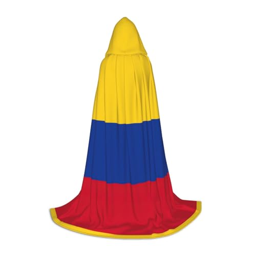 SDEGTHO Flagge von Kolumbien, Halloween-Umhang, langer Kapuzenumhang, Karneval, Umhang, Kostüme, Kapuzenumhang, Maskerade SDEGTHO Flagge von Kolumbien, Halloween-Umhang, langer Kapuzenumhang, Karneval, Umhang, Kostüme, Kapuzenumhang, Maskerade von SDEGTHO