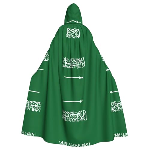 SDEGTHO Flagge von Saudi-Arabien, Erwachsenen-Kapuzenumhang, Halloween-Hexenkostüm für Damen und Herren, Cosplay-Kostüme SDEGTHO Flagge von Saudi-Arabien, Erwachsenen-Kapuzenumhang, Halloween-Hexenkostüm für Damen und Herren, Cosplay-Kostüme von SDEGTHO