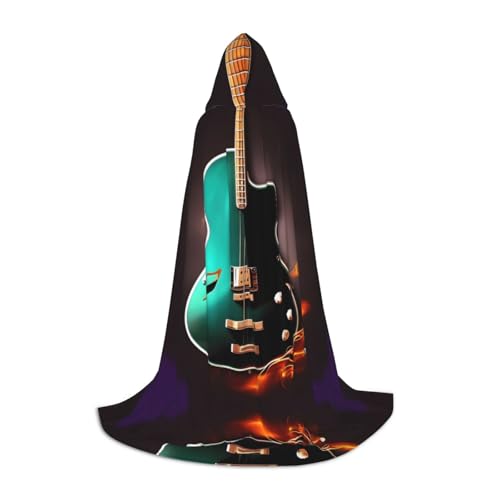 SDEGTHO Halloween-Kapuzenumhang mit Gitarre, langer Kapuzenumhang, Karneval, Kostüme, Kapuzenumhang, Maskerade SDEGTHO Halloween-Kapuzenumhang mit Gitarre, langer Kapuzenumhang, Karneval, Kostüme, Kapuzenumhang, Maskerade von SDEGTHO