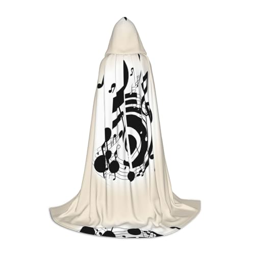SDEGTHO Halloween-Kapuzenumhang mit Musiknote, langer Kapuzenumhang, Karneval, Umhang, Kostüme, Kapuzenumhang, Maskerade SDEGTHO Halloween-Kapuzenumhang mit Musiknote, langer Kapuzenumhang, Karneval, Umhang, Kostüme, Kapuzenumhang, Maskerade von SDEGTHO