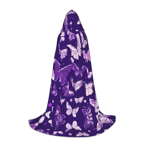 SDEGTHO Halloween-Kapuzenumhang mit Schmetterlingen, Blumenmuster, lang, mit Kapuze, Karneval, Kostüme, Kapuzenumhang, Maskerade SDEGTHO Halloween-Kapuzenumhang mit Schmetterlingen, Blumenmuster, lang, mit Kapuze, Karneval, Kostüme, Kapuzenumhang, Maskerade von SDEGTHO
