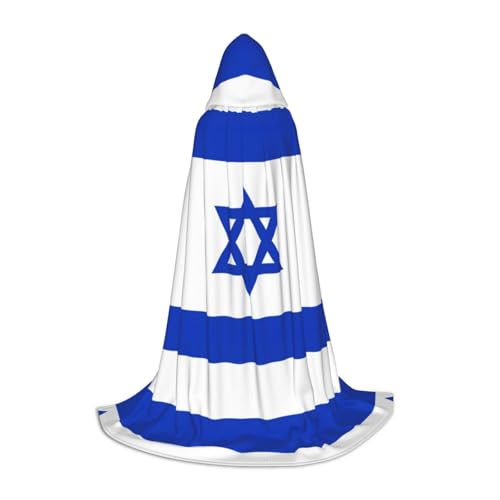 SDEGTHO Halloween-Kapuzenumhang mit israelischer Flagge, langer Kapuzenumhang, Karneval, Kostüme, Kapuzenumhang, Maskerade SDEGTHO Halloween-Kapuzenumhang mit israelischer Flagge, langer Kapuzenumhang, Karneval, Kostüme, Kapuzenumhang, Maskerade von SDEGTHO