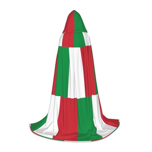 SDEGTHO Halloween-Kapuzenumhang mit italienischer Flagge, langer Umhang mit Kapuze, Karnevals-Umhang, Kostüme, Kapuzenumhang, Maskerade SDEGTHO Halloween-Kapuzenumhang mit italienischer Flagge, langer Umhang mit Kapuze, Karnevals-Umhang, Kostüme, Kapuzenumhang, Maskerade von SDEGTHO