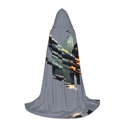 SDEGTHO Jet Fighter Halloween-Kapuzenumhang, langer Kapuzenumhang, Karnevals-Umhang, Kostüme, Kapuzenumhang, Maskerade SDEGTHO Jet Fighter Halloween-Kapuzenumhang, langer Kapuzenumhang, Karnevals-Umhang, Kostüme, Kapuzenumhang, Maskerade von SDEGTHO