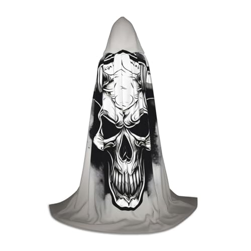 SDEGTHO Kapuzenumhang mit Bullenschädel für Halloween, langer Kapuzenumhang, Karneval, Kostüme, Kapuzenumhang, Maskerade SDEGTHO Kapuzenumhang mit Bullenschädel für Halloween, langer Kapuzenumhang, Karneval, Kostüme, Kapuzenumhang, Maskerade von SDEGTHO