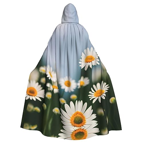 SDEGTHO Kapuzenumhang mit Gänseblümchen, für Erwachsene, Halloween, Hexenkostüm, für Damen und Herren, Cosplay-Kostüme SDEGTHO Kapuzenumhang mit Gänseblümchen, für Erwachsene, Halloween, Hexenkostüm, für Damen und Herren, Cosplay-Kostüme von SDEGTHO