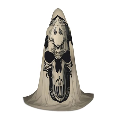 SDEGTHO Kapuzenumhang mit Läufer, Bullenschädel für Halloween, langer Kapuzenumhang, Karneval, Kostüme, Kapuzenumhang, Maskerade SDEGTHO Kapuzenumhang mit Läufer, Bullenschädel für Halloween, langer Kapuzenumhang, Karneval, Kostüme, Kapuzenumhang, Maskerade von SDEGTHO