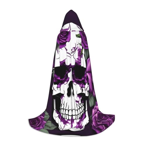 SDEGTHO Lila Rose Skelett Halloween Kapuzenumhang Langer Kapuzenumhang Karneval Umhang Kostüme Kapuzenumhang Maskerade SDEGTHO Lila Rose Skelett Halloween Kapuzenumhang Langer Kapuzenumhang Karneval Umhang Kostüme Kapuzenumhang Maskerade von SDEGTHO