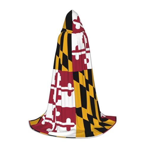 SDEGTHO Maryland State Flag Halloween Hooded Cloak Long Hooded Cloak Carnivals Cloak Costumes Hooded Cape Maskerade SDEGTHO Maryland State Flag Halloween Hooded Cloak Long Hooded Cloak Carnivals Cloak Costumes Hooded Cape Maskerade von SDEGTHO