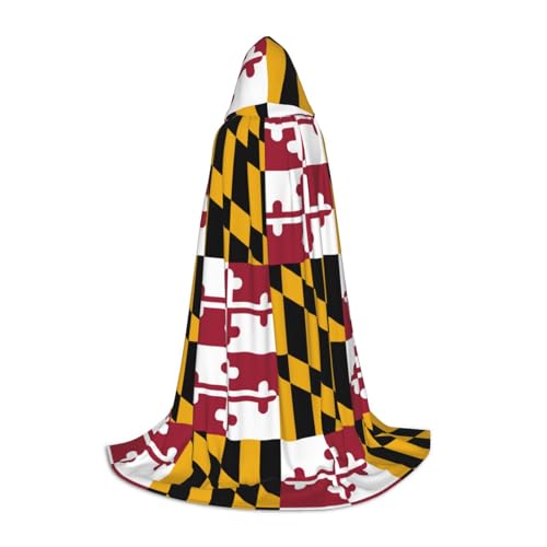 SDEGTHO Maryland State Flag Halloween Hooded Cloak Long Hooded Cloak Carnivals Cloak Costumes Hooded Cape Maskerade SDEGTHO Maryland State Flag Halloween Hooded Cloak Long Hooded Cloak Carnivals Cloak Costumes Hooded Cape Maskerade von SDEGTHO