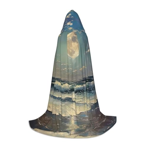 SDEGTHO Mond und Meer Halloween Kapuzenumhang Langer Kapuzenumhang Karneval Umhang Kostüme Kapuzenumhang Maskerade SDEGTHO Mond und Meer Halloween Kapuzenumhang Langer Kapuzenumhang Karneval Umhang Kostüme Kapuzenumhang Maskerade von SDEGTHO