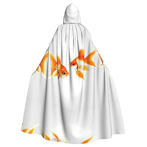SDEGTHO Niedlicher Fisch-Umhang mit Kapuze für Erwachsene, Halloween-Hexenkostüm für Damen und Herren SDEGTHO Niedlicher Fisch-Umhang mit Kapuze für Erwachsene, Halloween-Hexenkostüm für Damen und Herren von SDEGTHO