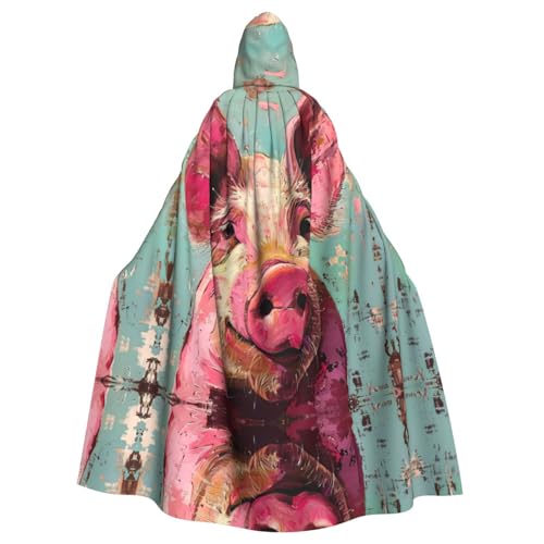 SDEGTHO Red Pig Kapuzenumhang für Erwachsene, Halloween-Hexenkostüm für Damen und Herren, Cosplay-Kostüme SDEGTHO Red Pig Kapuzenumhang für Erwachsene, Halloween-Hexenkostüm für Damen und Herren, Cosplay-Kostüme von SDEGTHO