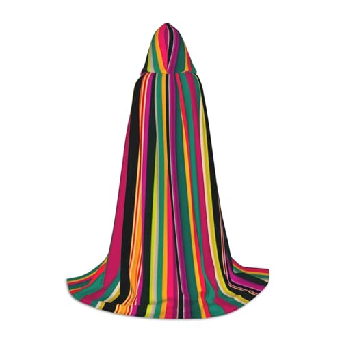 SDEGTHO Regenbogenfarbener, gestreifter Halloween-Kapuzenumhang, langer Kapuzenumhang, Karneval, Kostüme, Kapuzenumhang, Maskerade SDEGTHO Regenbogenfarbener, gestreifter Halloween-Kapuzenumhang, langer Kapuzenumhang, Karneval, Kostüme, Kapuzenumhang, Maskerade von SDEGTHO