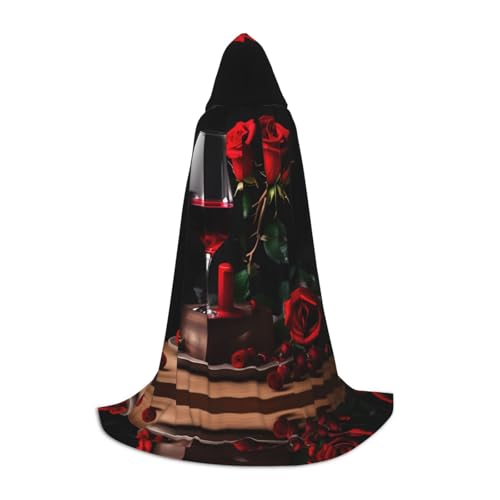 SDEGTHO Rote Rose und Wein, romantischer Umhang für Liebhaber, Dekoration, Halloween, langer Kapuzenumhang, Karneval, Umhang, Kostüme, Kapuzenumhang, Maskerade SDEGTHO Rote Rose und Wein, romantischer Umhang für Liebhaber, Dekoration, Halloween, langer Kapuzenumhang, Karneval, Umhang, Kostüme, Kapuzenumhang, Maskerade von SDEGTHO