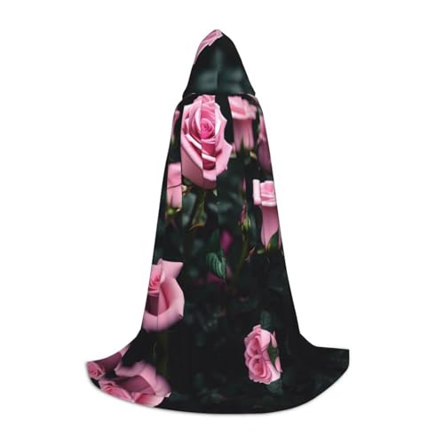 SDEGTHO Roter Rosen-Druck, Halloween-Kapuzenumhang, langer Kapuzenumhang, Karneval, Umhang, Kostüme, Kapuzenumhang, Maskerade SDEGTHO Roter Rosen-Druck, Halloween-Kapuzenumhang, langer Kapuzenumhang, Karneval, Umhang, Kostüme, Kapuzenumhang, Maskerade von SDEGTHO