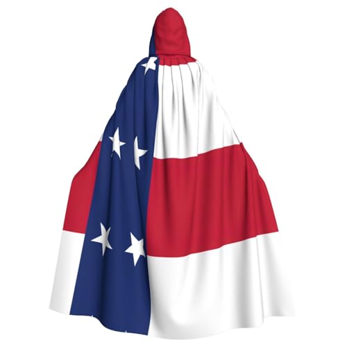 SDEGTHO Umhang mit Kapuze für Erwachsene, Motiv: Flagge von Texas, Halloween-Hexenkostüm für Damen und Herren SDEGTHO Umhang mit Kapuze für Erwachsene, Motiv: Flagge von Texas, Halloween-Hexenkostüm für Damen und Herren von SDEGTHO