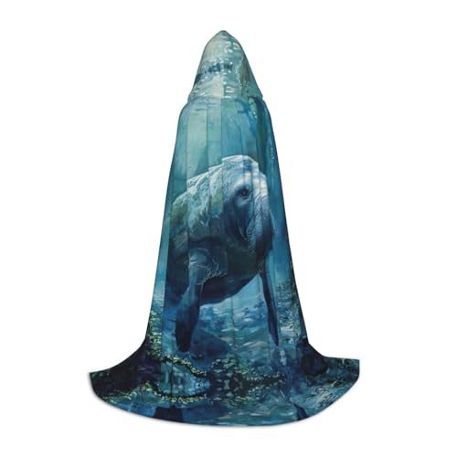 SDEGTHO Umhang mit Kapuze und Seekuh, Tiere, lang, mit Kapuze, Karneval, Umhang, Kostüme, Kapuzenumhang, Maskerade SDEGTHO Umhang mit Kapuze und Seekuh, Tiere, lang, mit Kapuze, Karneval, Umhang, Kostüme, Kapuzenumhang, Maskerade von SDEGTHO