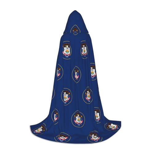 SDEGTHO Umhang mit Utah-Flagge, langer Kapuzenumhang, Karneval, Kostüme, Kapuzenumhang, Maskerade SDEGTHO Umhang mit Utah-Flagge, langer Kapuzenumhang, Karneval, Kostüme, Kapuzenumhang, Maskerade von SDEGTHO