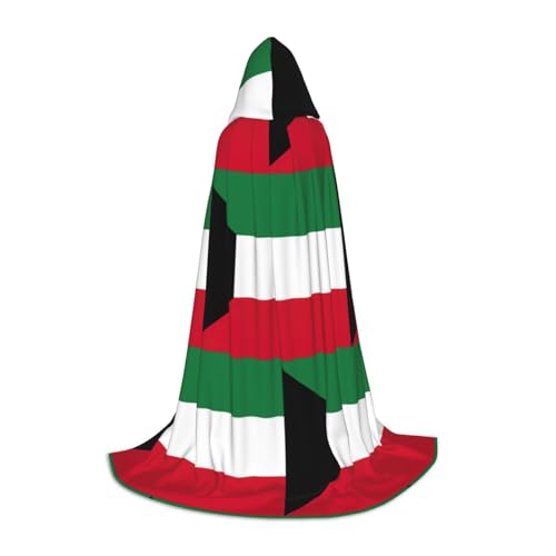 SDEGTHO Umhang mit kuwaitischer Flagge, langer Kapuzenumhang, Karneval, Kostüme, Kapuzenumhang, Maskerade SDEGTHO Umhang mit kuwaitischer Flagge, langer Kapuzenumhang, Karneval, Kostüme, Kapuzenumhang, Maskerade von SDEGTHO