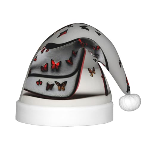 Schmetterling High Heel 1 Packung Weihnachtsmützen Plüsch Nikolausmütze für Jugendliche Weihnachten Kostüm Party und Urlaub Event Schmetterling High Heel 1 Packung Weihnachtsmützen Plüsch Nikolausmütze für Jugendliche Weihnachten Kostüm Party und Urlaub Event von SDEGTHO