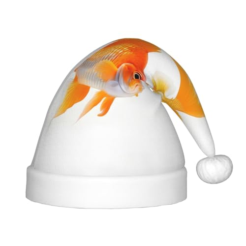 Süße Goldfische 1 Packung Weihnachtsmützen Plüsch Weihnachtsmannmütze für Teenager Weihnachten Kostüm Party und Urlaub Event Süße Goldfische 1 Packung Weihnachtsmützen Plüsch Weihnachtsmannmütze für Teenager Weihnachten Kostüm Party und Urlaub Event von SDEGTHO