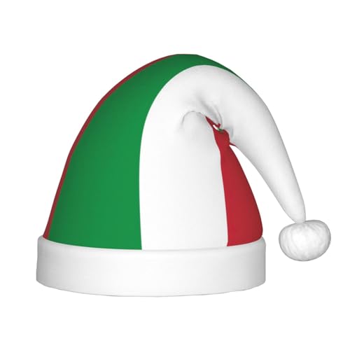 Weihnachtsmütze mit italienischer Flagge, Plüsch, Weihnachtsmannmütze für Teenager, Weihnachten, Kostüm, Party und Urlaub, 1 Stück Weihnachtsmütze mit italienischer Flagge, Plüsch, Weihnachtsmannmütze für Teenager, Weihnachten, Kostüm, Party und Urlaub, 1 Stück von SDEGTHO