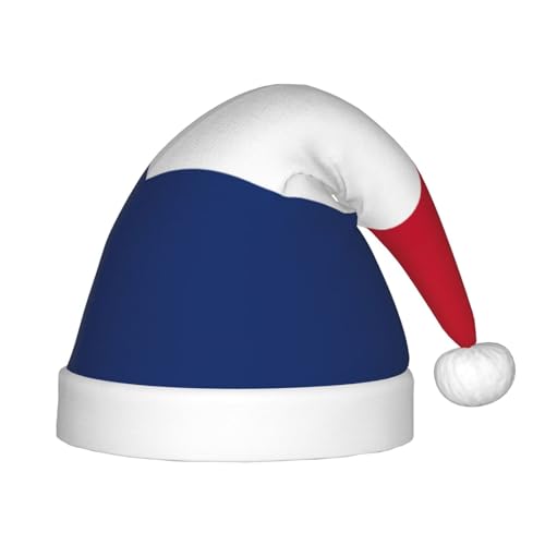 Weihnachtsmütze mit niederländischer Flagge, Plüsch-Weihnachtsmannmütze für Teenager, Weihnachten, Kostüm, Party und Urlaub, 1 Stück von SDEGTHO