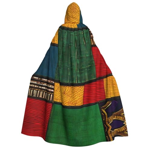 Afrikanischer Stil, Patchwork-Druck, Karneval, stilvoller Umhang mit Kapuze für Cosplay, Maskerade, Bälle und Themenveranstaltungen Afrikanischer Stil, Patchwork-Druck, Karneval, stilvoller Umhang mit Kapuze für Cosplay, Maskerade, Bälle und Themenveranstaltungen von SDFHU