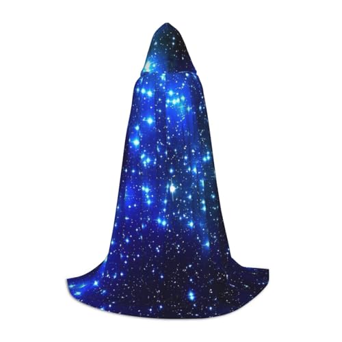 Kapuzenumhang mit Galaxie-Stern-Aufdruck, Cosplay-Umhang für Damen und Herren, Gothic-Umhang mit Hexe, Kapuzenumhang von SDFHU