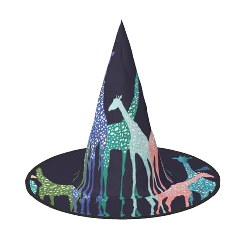 SDFHU Bunte Giraffen-Fans für Liebhaber, Partyhut, Halloween, Karneval, Hexenhüte für Mottopartys, Cosplay, Urlaubsdekoration SDFHU Bunte Giraffen-Fans für Liebhaber, Partyhut, Halloween, Karneval, Hexenhüte für Mottopartys, Cosplay, Urlaubsdekoration von SDFHU
