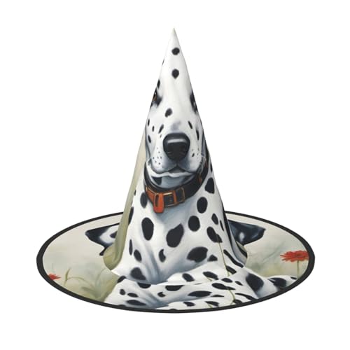 SDFHU Dalmatiner Print Party Hut Halloween Karneval Hexen Hüte für Mottopartys Cosplay Urlaub Dekor SDFHU Dalmatiner Print Party Hut Halloween Karneval Hexen Hüte für Mottopartys Cosplay Urlaub Dekor von SDFHU