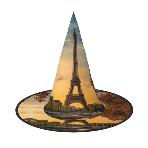 SDFHU Eiffelturm Paris Herbst Druck Party Hut Halloween Karneval Hexen Hüte für Mottopartys Cosplay Urlaub Dekor SDFHU Eiffelturm Paris Herbst Druck Party Hut Halloween Karneval Hexen Hüte für Mottopartys Cosplay Urlaub Dekor von SDFHU