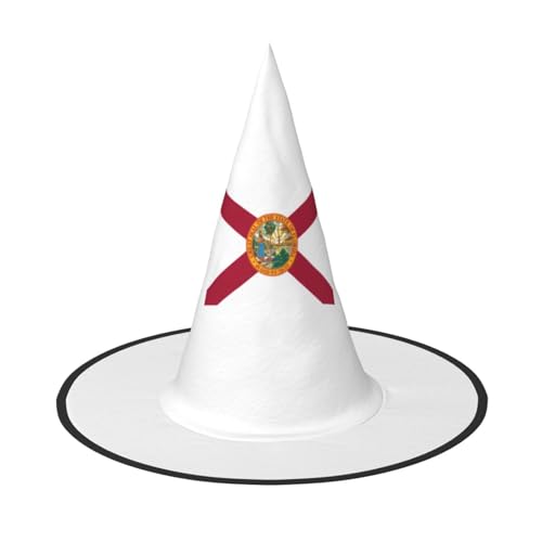 SDFHU Flagge von Florida, Partyhut, Halloween, Karneval, Hexenhüte für Mottopartys, Cosplay, Urlaubsdekoration SDFHU Flagge von Florida, Partyhut, Halloween, Karneval, Hexenhüte für Mottopartys, Cosplay, Urlaubsdekoration von SDFHU
