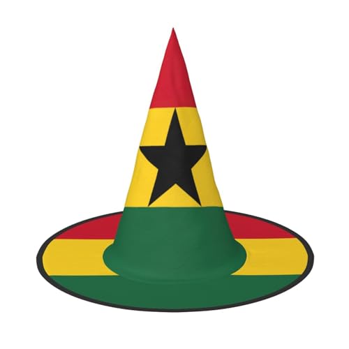 SDFHU Flagge von Ghana, Partyhut, Halloween, Karneval, Hexenhüte für Mottopartys, Cosplay, Urlaubsdekoration SDFHU Flagge von Ghana, Partyhut, Halloween, Karneval, Hexenhüte für Mottopartys, Cosplay, Urlaubsdekoration von SDFHU