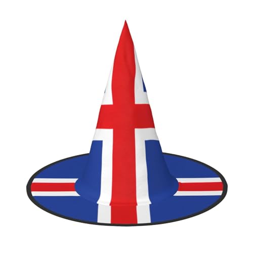 SDFHU Flagge von Island, Partyhut, Halloween, Karneval, Hexenhüte für Mottopartys, Cosplay, Urlaubsdekoration SDFHU Flagge von Island, Partyhut, Halloween, Karneval, Hexenhüte für Mottopartys, Cosplay, Urlaubsdekoration von SDFHU