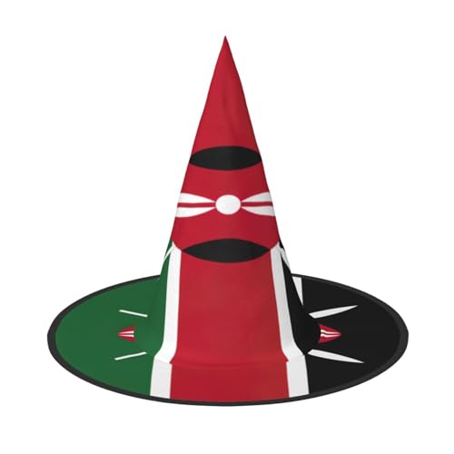 SDFHU Flagge von Kenia, Partyhut, Halloween, Karneval, Hexenhüte für Mottopartys, Cosplay, Urlaubsdekoration SDFHU Flagge von Kenia, Partyhut, Halloween, Karneval, Hexenhüte für Mottopartys, Cosplay, Urlaubsdekoration von SDFHU