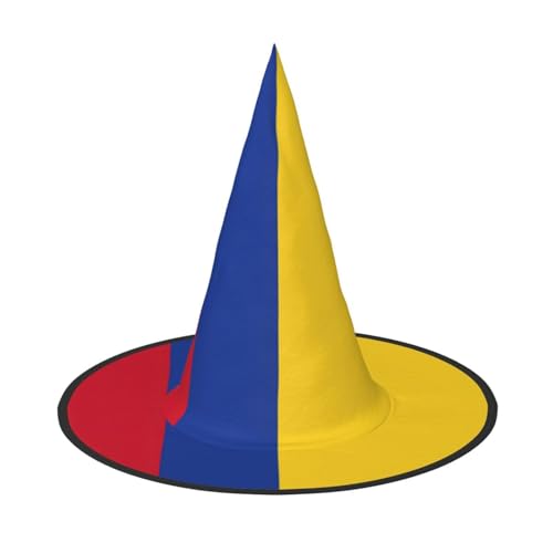 SDFHU Flagge von Kolumbien, Partyhut, Halloween, Karneval, Hexenhüte für Mottopartys, Cosplay, Urlaubsdekoration SDFHU Flagge von Kolumbien, Partyhut, Halloween, Karneval, Hexenhüte für Mottopartys, Cosplay, Urlaubsdekoration von SDFHU