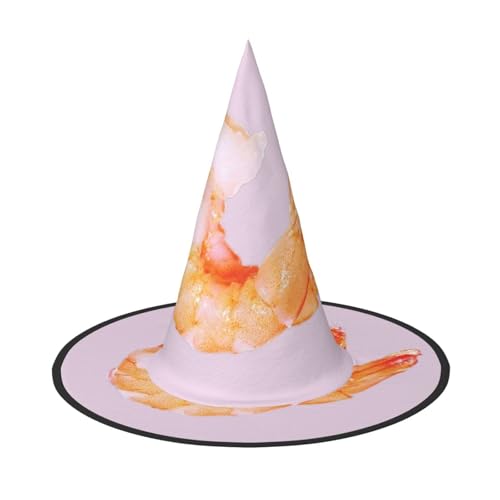SDFHU Glutton Shrimps Print Party Hut Halloween Karneval Hexen Hüte für Mottopartys Cosplay Urlaub Dekor von SDFHU