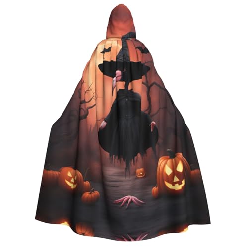 SDFHU Halloween-Flamingo-Hexenhut, Druck, Karneval, stilvoller Umhang mit Kapuze, Umhang für Cosplay, Maskerade, Bälle und Themenveranstaltungen SDFHU Halloween-Flamingo-Hexenhut, Druck, Karneval, stilvoller Umhang mit Kapuze, Umhang für Cosplay, Maskerade, Bälle und Themenveranstaltungen von SDFHU