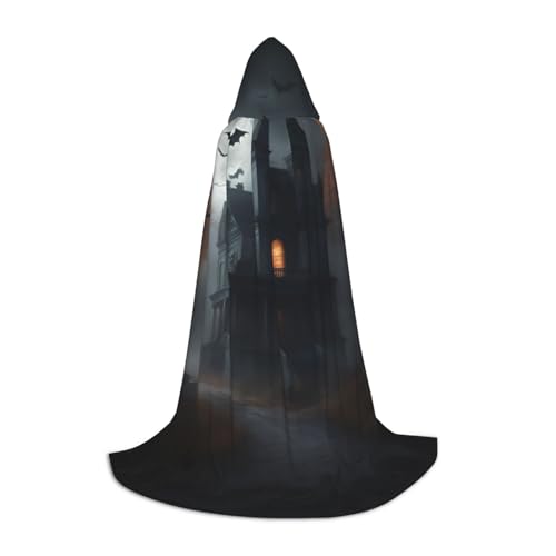SDFHU Halloween-Horror-Druck, Karnevals-Themen-Dekor, Kapuzenumhang für Hexenkostüm, Vampir, Rollenspiel, Halloween SDFHU Halloween-Horror-Druck, Karnevals-Themen-Dekor, Kapuzenumhang für Hexenkostüm, Vampir, Rollenspiel, Halloween von SDFHU