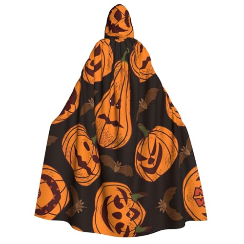 SDFHU Halloween-Kürbis-Druck, Karneval, stilvoller Umhang mit Kapuze für Cosplay, Maskerade, Bälle und Themenveranstaltungen SDFHU Halloween-Kürbis-Druck, Karneval, stilvoller Umhang mit Kapuze für Cosplay, Maskerade, Bälle und Themenveranstaltungen von SDFHU
