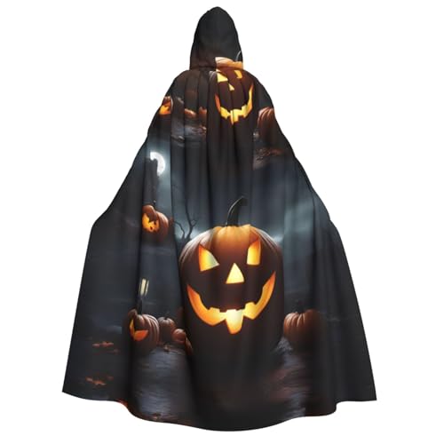 SDFHU Halloween-Kürbis-Druck, Karneval, stilvoller Umhang mit Kapuze für Cosplay, Maskerade, Bälle und Themenveranstaltungen SDFHU Halloween-Kürbis-Druck, Karneval, stilvoller Umhang mit Kapuze für Cosplay, Maskerade, Bälle und Themenveranstaltungen von SDFHU