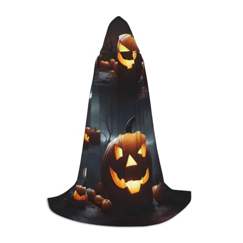 SDFHU Halloween-Kürbis-Druck, Karnevals-Themen-Dekoration, Kapuzenumhang für Hexenkostüm, Vampir, Rollenspiel, Halloween SDFHU Halloween-Kürbis-Druck, Karnevals-Themen-Dekoration, Kapuzenumhang für Hexenkostüm, Vampir, Rollenspiel, Halloween von SDFHU